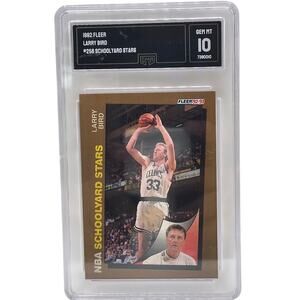 1992 Fleer Larry Bird #256 NBA Stars Boston Celtics GMA Gem Mint 10 !